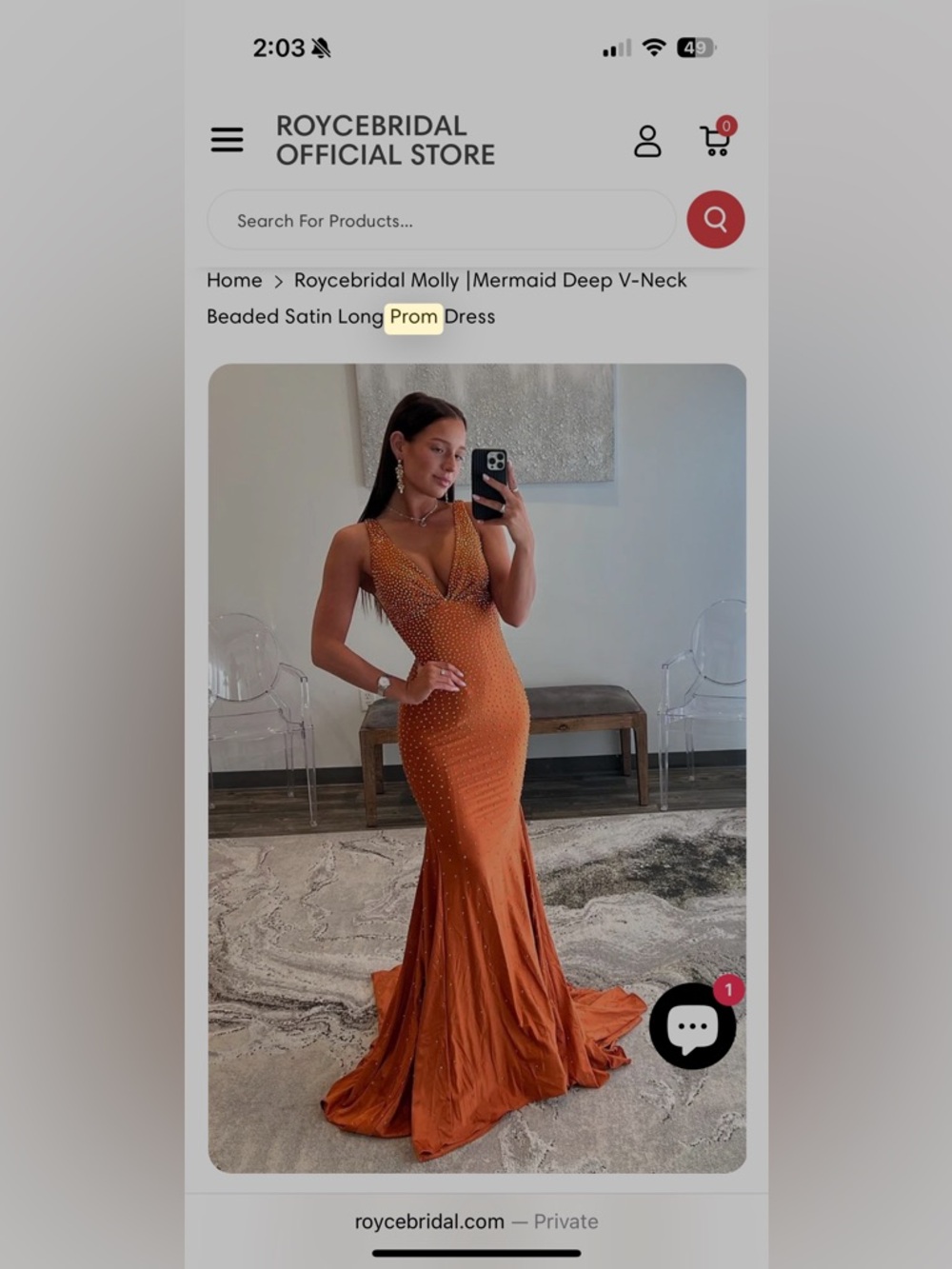 Prom dress